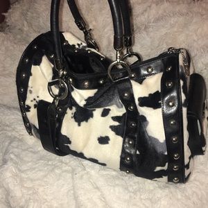 cow print purse